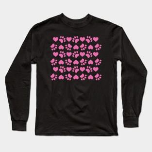 paw love heart 3 Long Sleeve T-Shirt